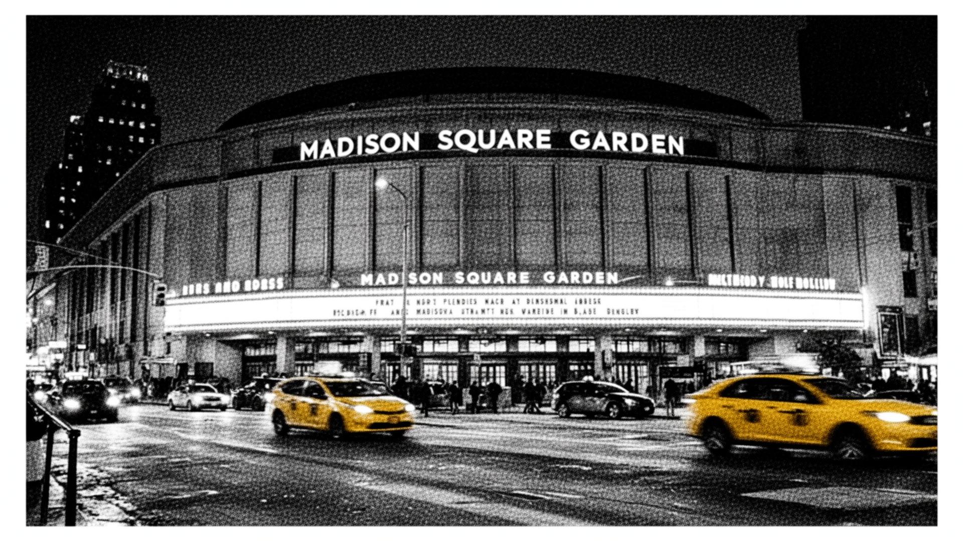 Madison Square Garden at night
